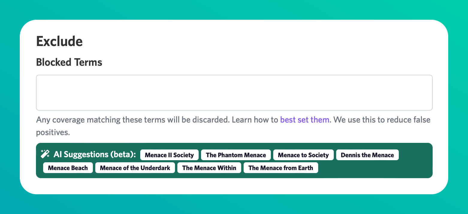 Coverage Bot – AI Blocklist Suggestions